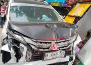 Diduga Mengantuk, Mobil Tabrak Dua Motor dan PKL di Jalan Raya Sumenep–Kalianget