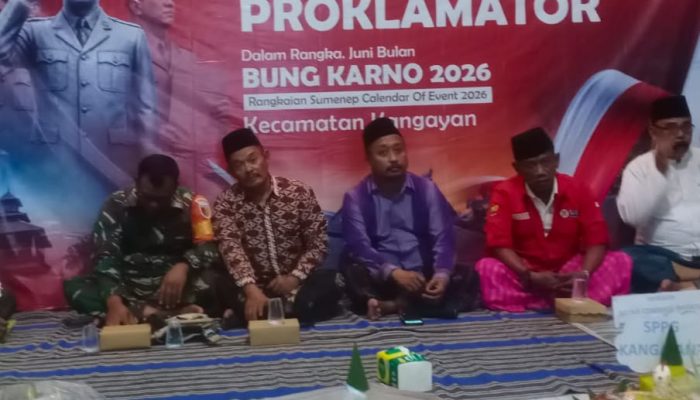 Dari Kangayan untuk Bung Karno, Camat dan Tokoh Masyarakat Ikuti Doa Bersama dari Pendopo Agung Sumenep