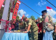 Danyonif TP 931/KJ Hadiri Peresmian Jembatan Perintis Garuda, Sinergi TNI Percepat Pembangunan Desa